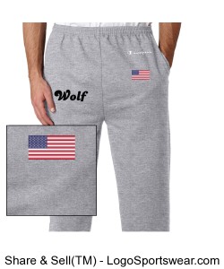 Wolf sweatpants Design Zoom